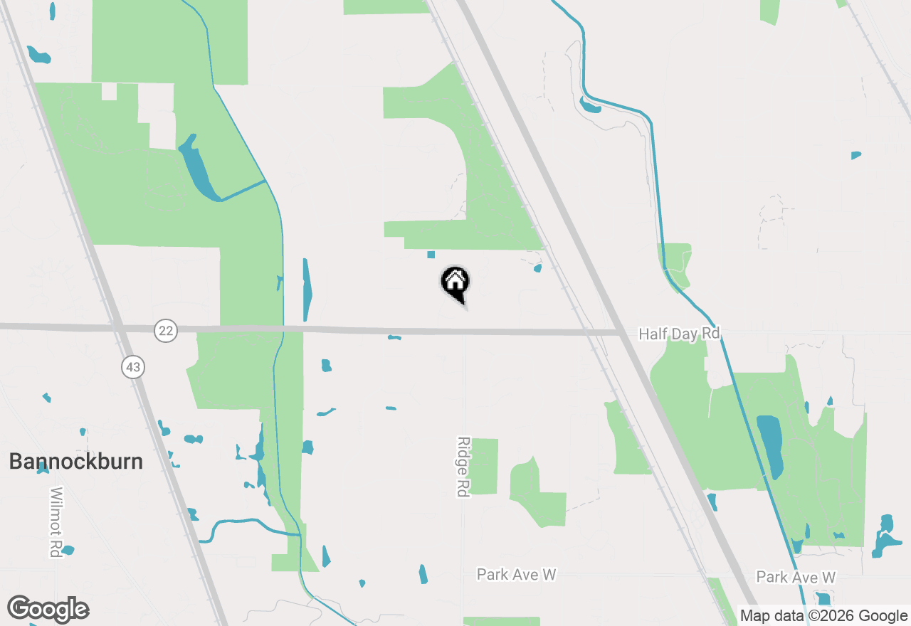 Map of 2665 Bentley Road, Highland Park, IL 60035