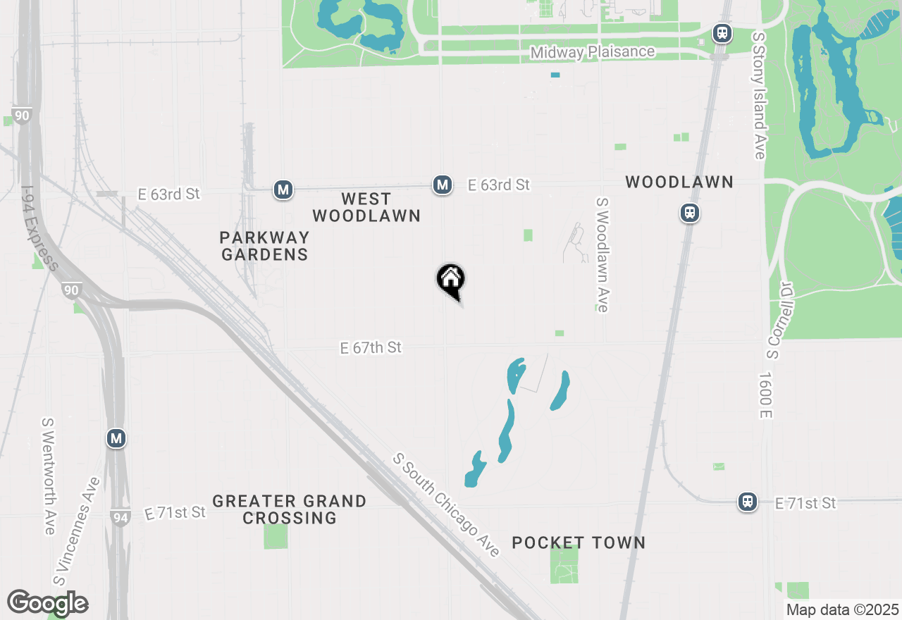Map of 6601 S Cottage Grove Avenue, Chicago, IL 60637