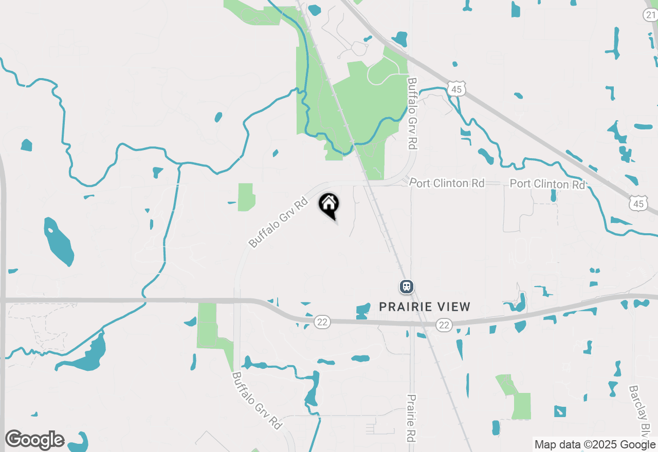 Map of 2872 Whispering Oaks Court, Buffalo Grove, IL 60089