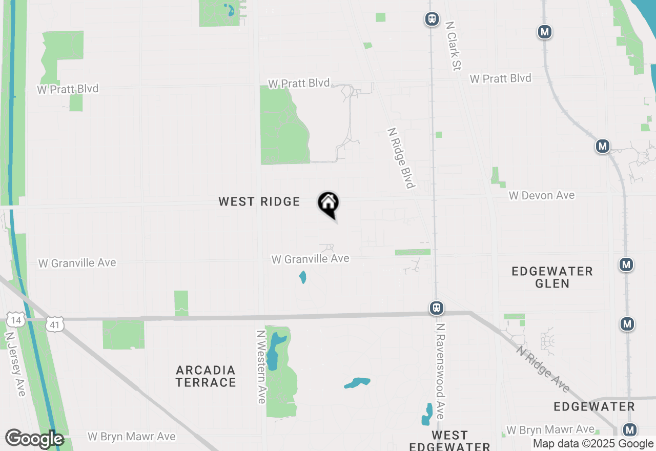 Map of 2142 W Rosemont Avenue #1A, Chicago, IL 60659