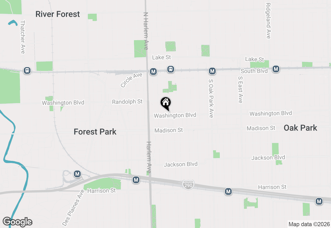 Map of 344 Wisconsin Avenue #1, Oak Park, IL 60302