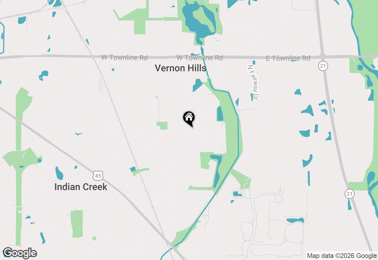 Map of 301 Albany Lane, Vernon Hills, IL 60061