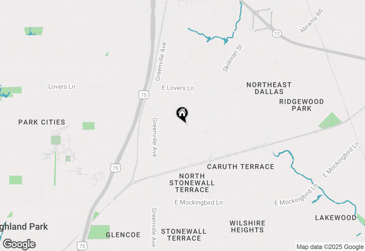 Map of 5845 E University Boulevard #A, Dallas, TX 75206