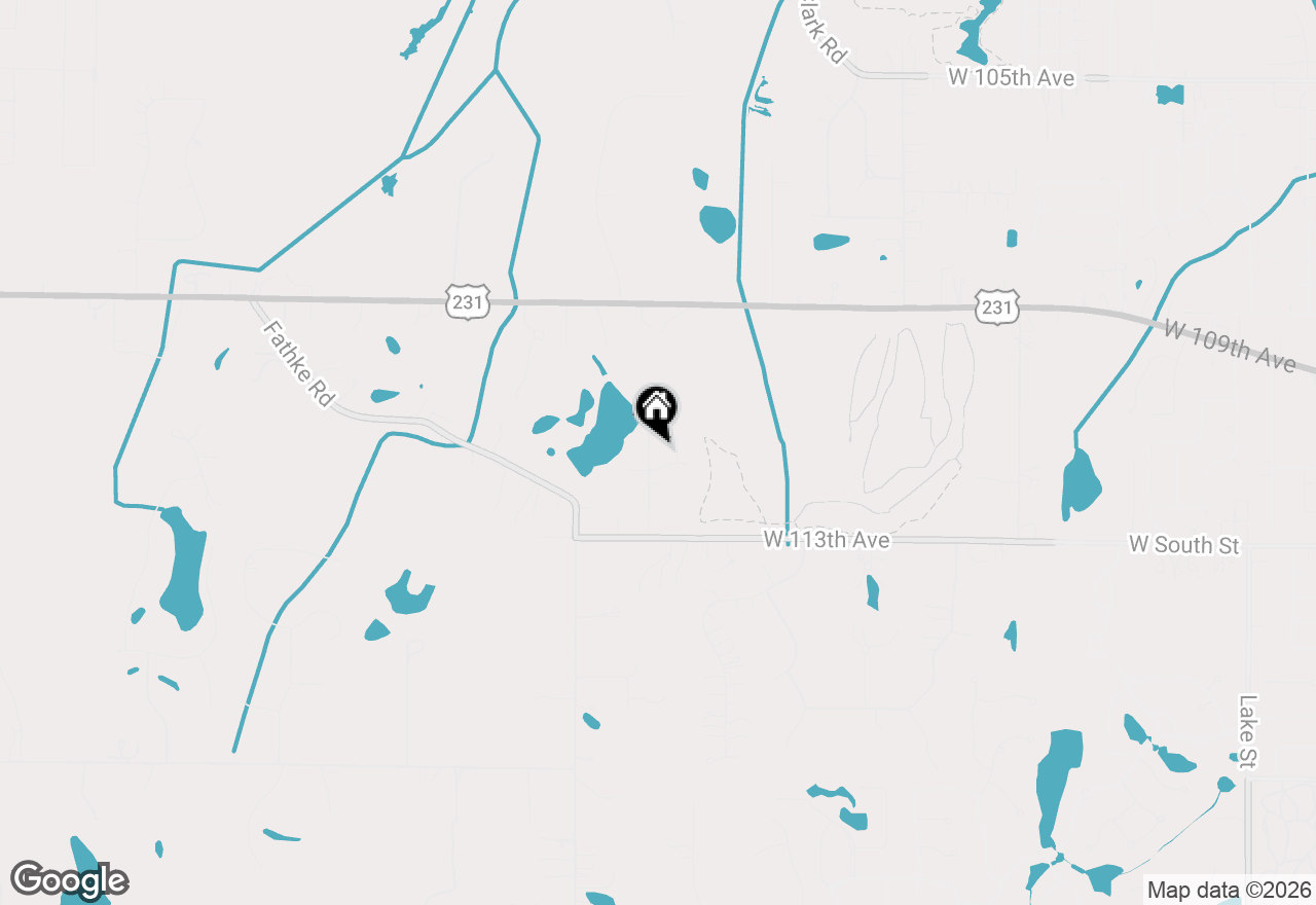 Map of 11119 Durbin Street, Crown Point, IN 46307