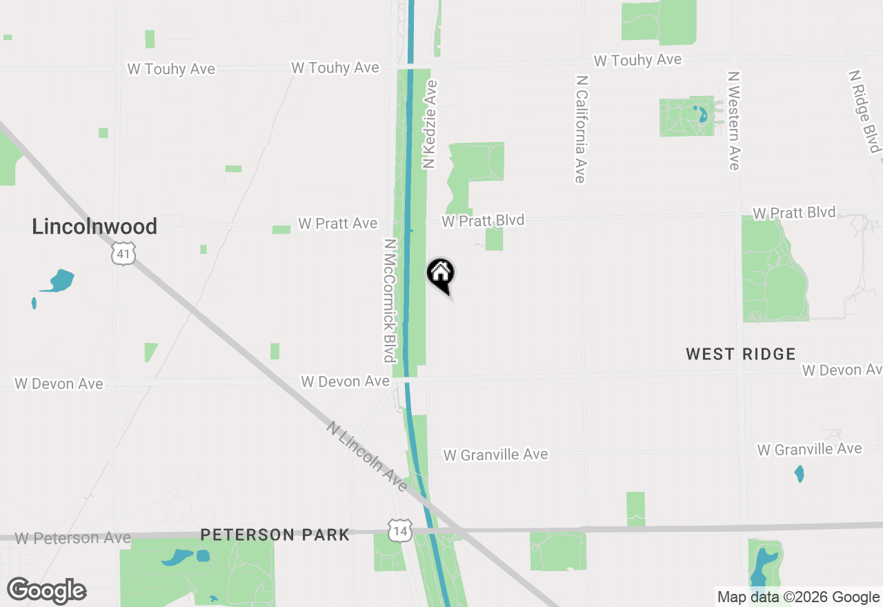Map of 6558 N Troy Street, Chicago, IL 60645