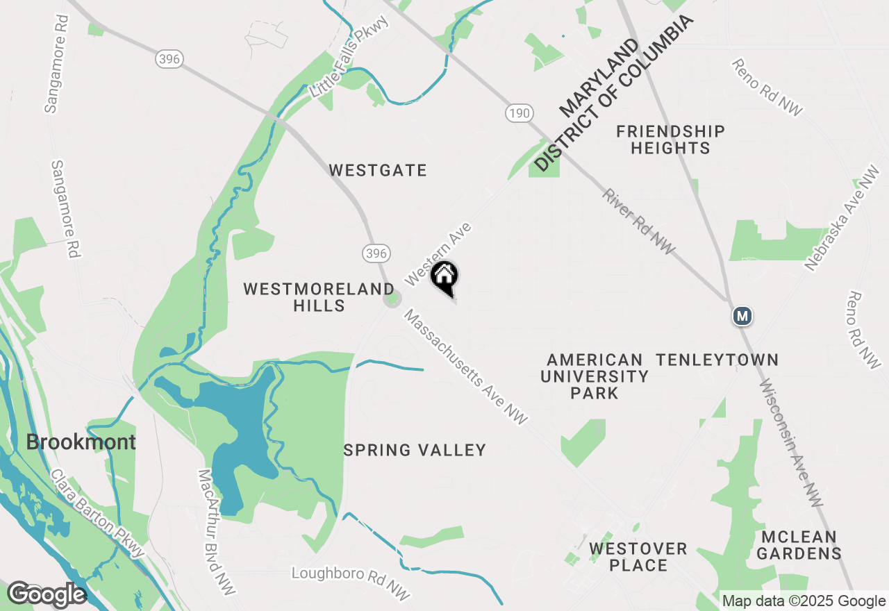 Map of 4920 Butterworth Place Nw, Washington, DC 20016