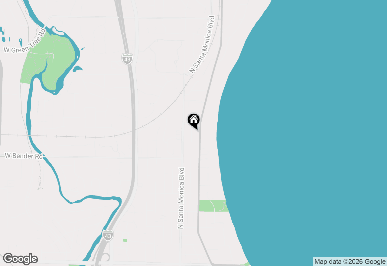Map of 6336 N Berkeley Blvd, Whitefish Bay, WI 53217