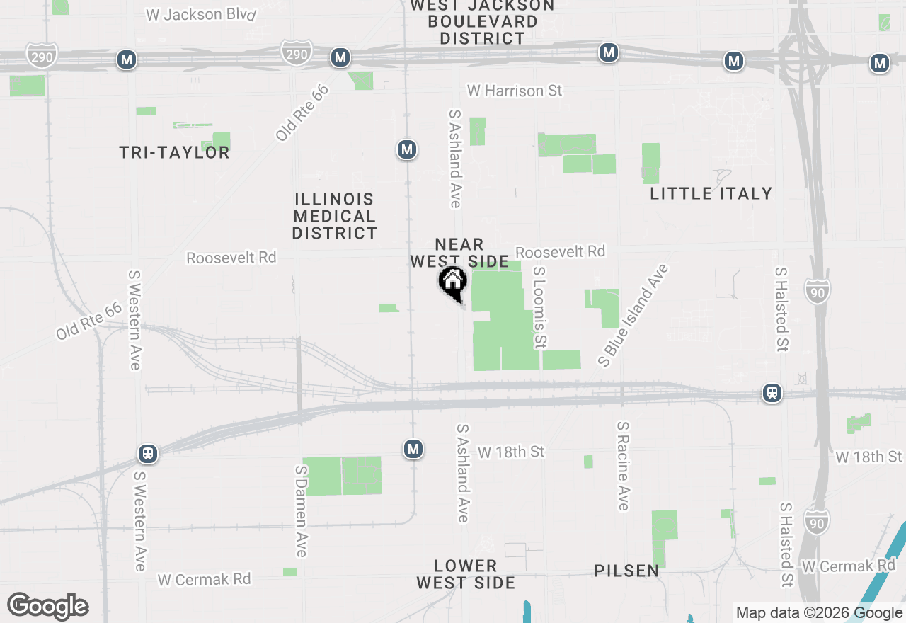 Map of 1612 W Hastings Street #301, Chicago, IL 60608