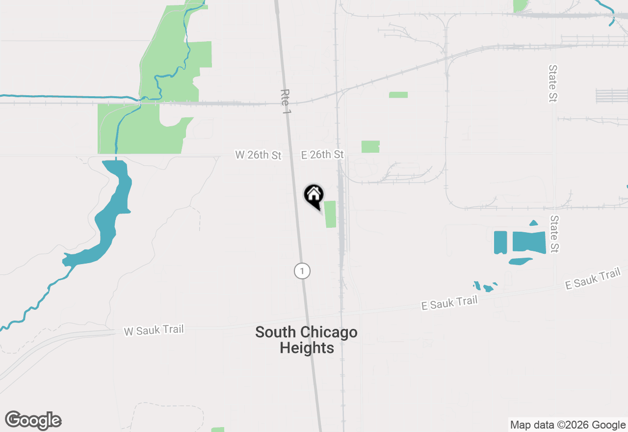 Map of 2809 Commercial Avenue, South Chicago Heights, IL 60411