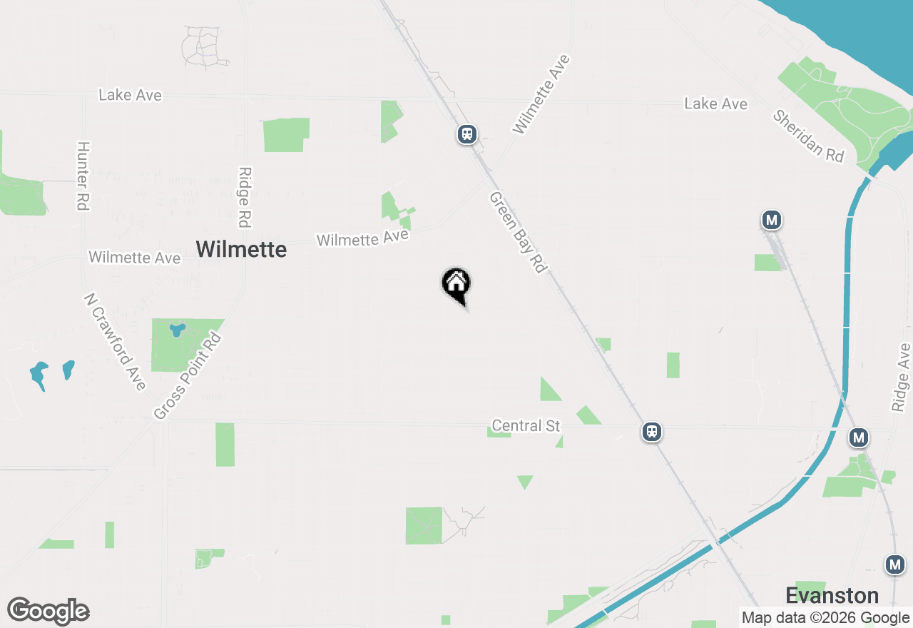 Map of 1234 Isabella Street, Wilmette, IL 60091