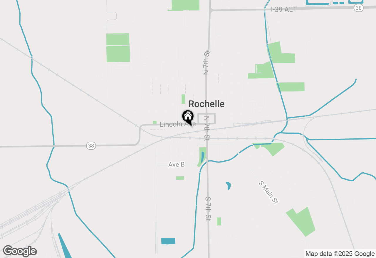 Map of 216 N 9th Street, Rochelle, IL 61068