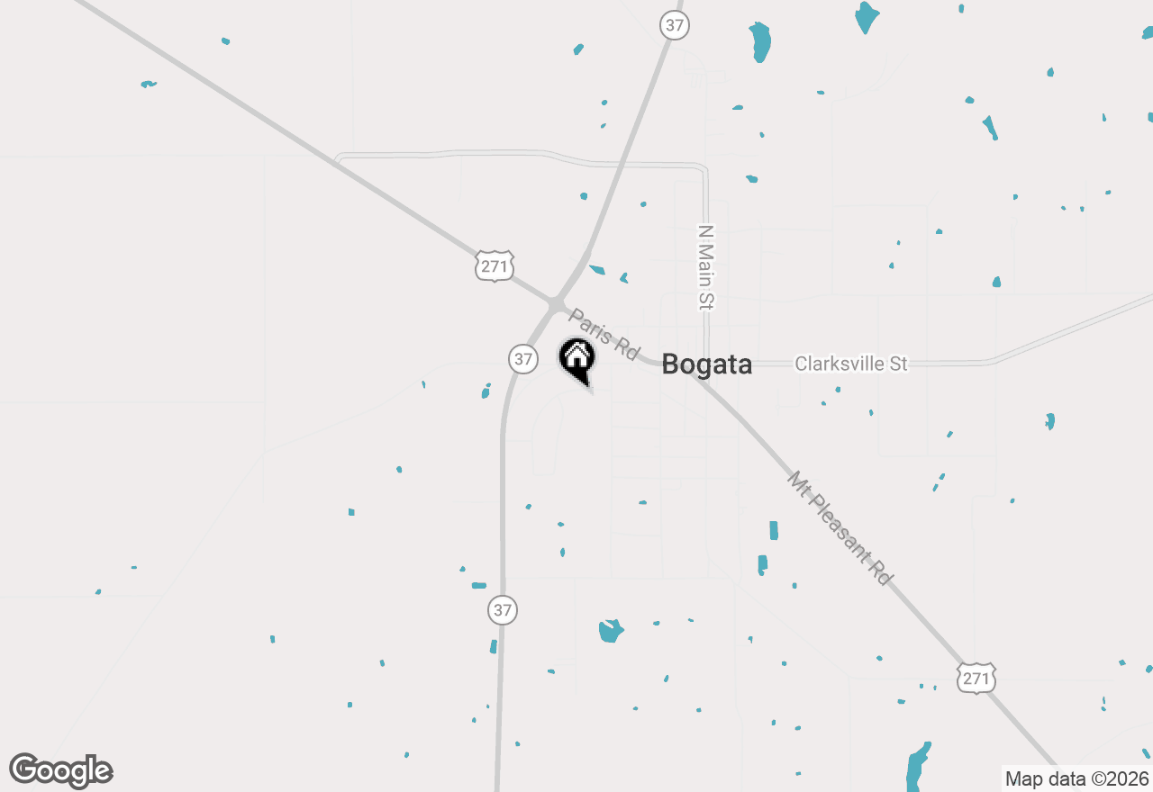 Map of 119 Circle Drive, Bogata, TX 75417