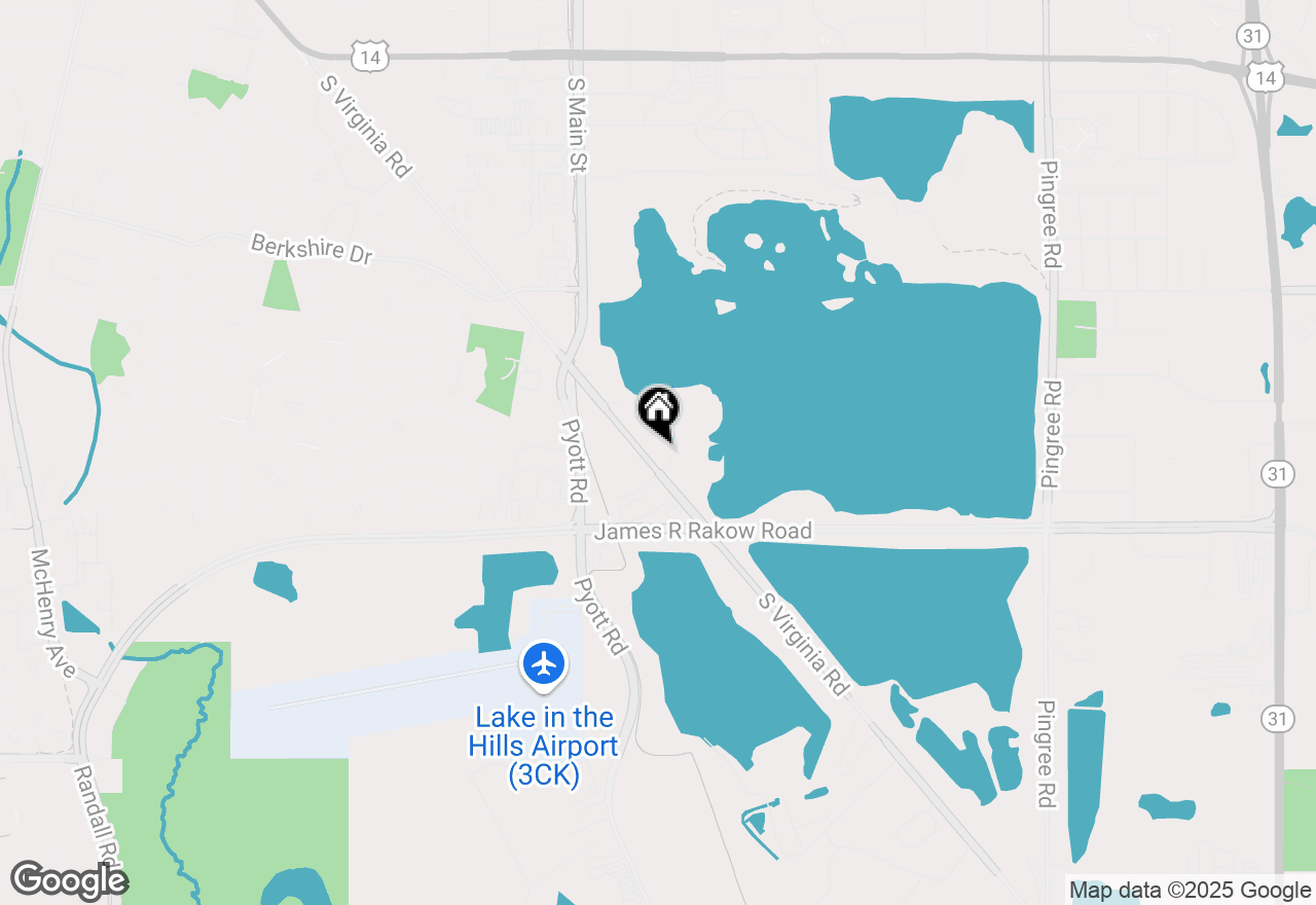 Map of 186 S Virginia Road, Crystal Lake, IL 60014