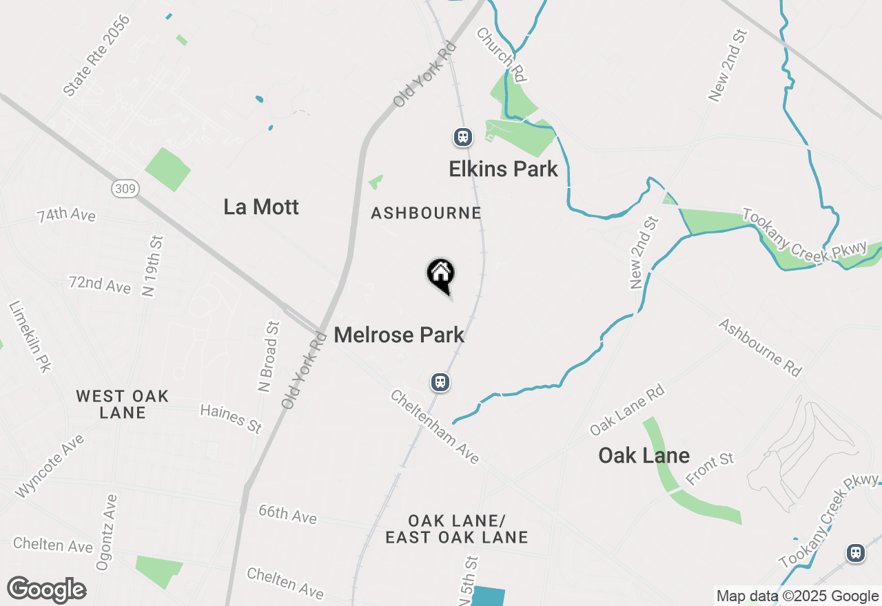 Map of 1015 Stratford Avenue, Elkins Park, PA 19027