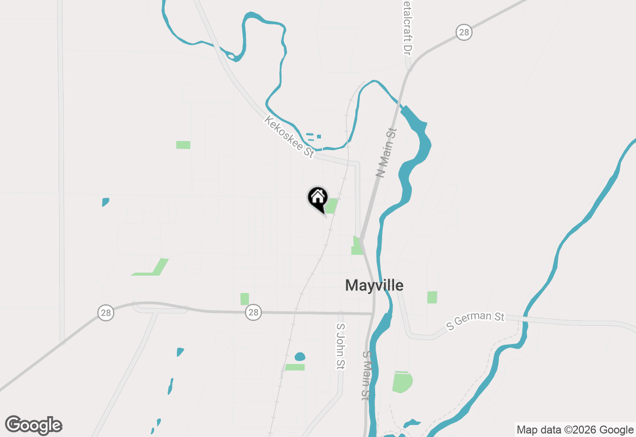 Map of 341 N Walnut St #341A, Mayville, WI 53050
