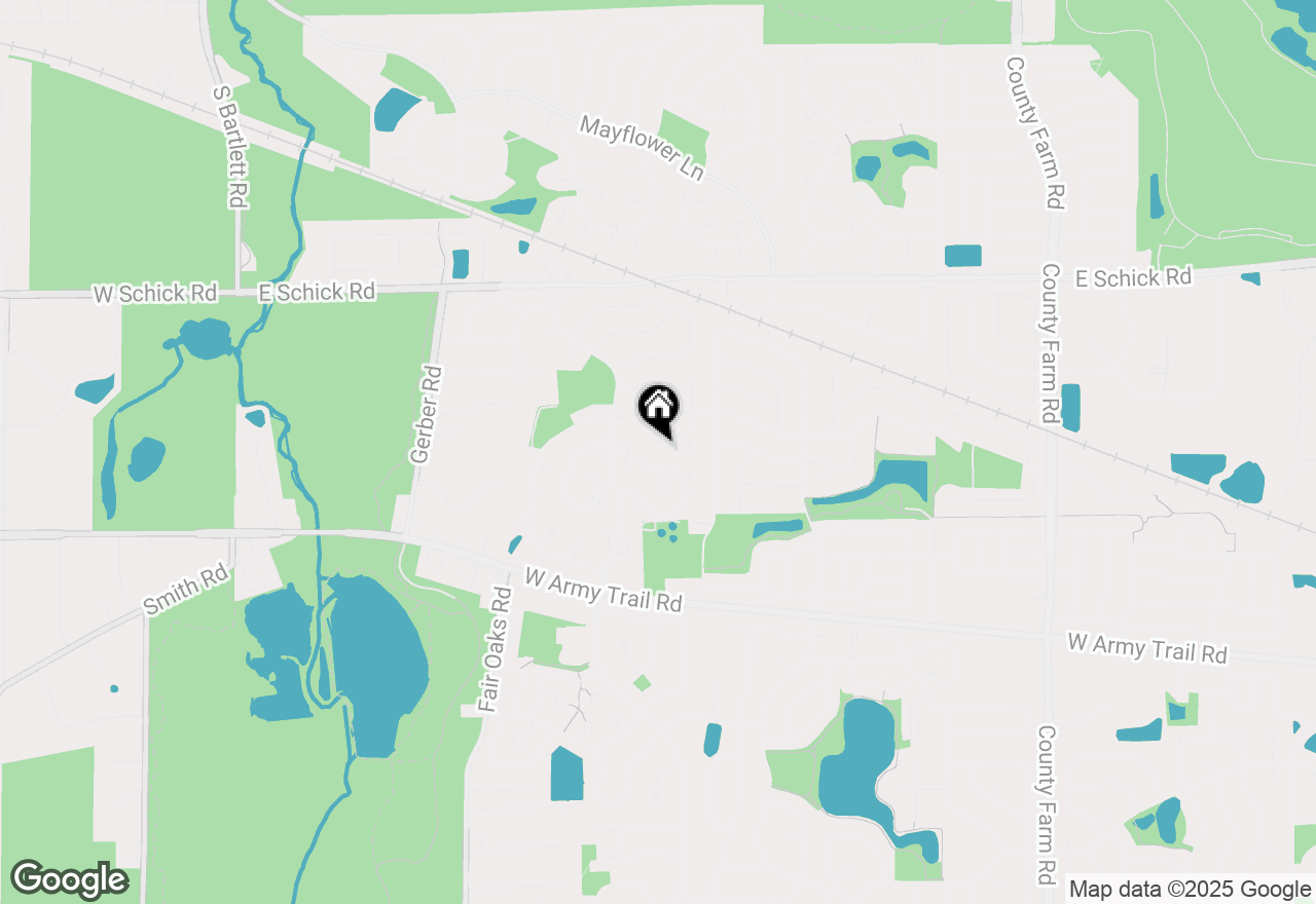 Map of 445 Harvard Lane, Bartlett, IL 60103