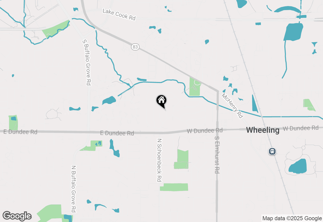 Map of 133 Coral Lane, Wheeling, IL 60090