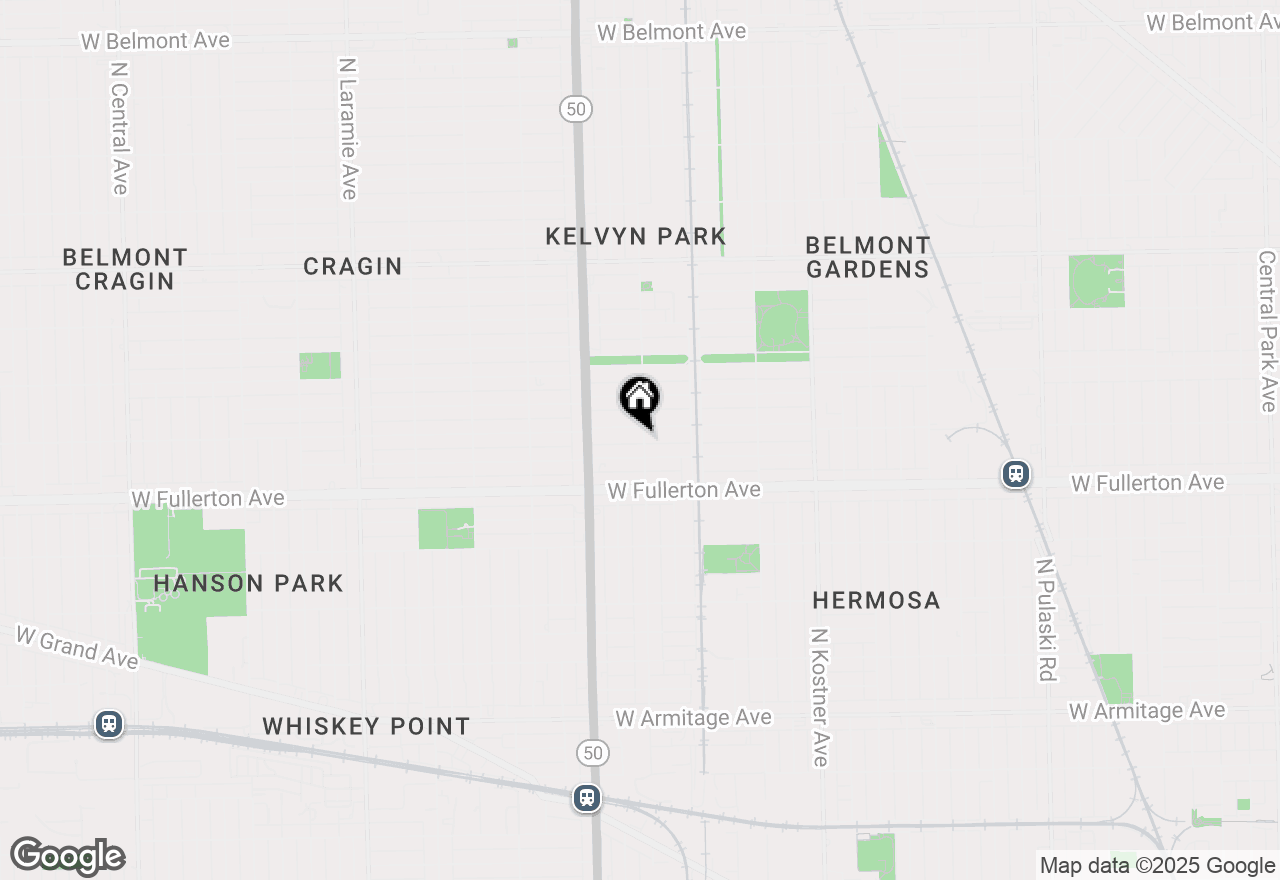 Map of 2454 N Kilpatrick Avenue #1A, Chicago, IL 60639