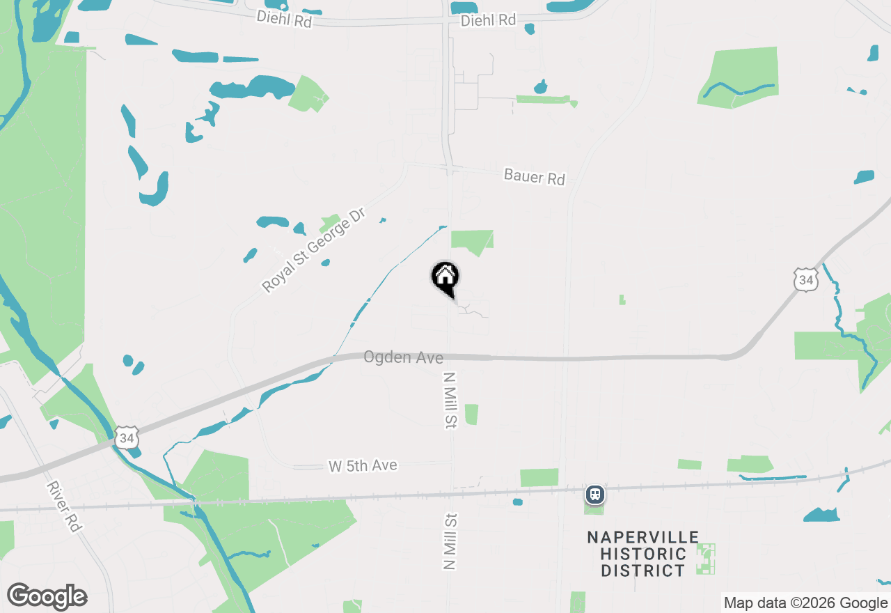 Map of 1105 N Mill Street #224, Naperville, IL 60563