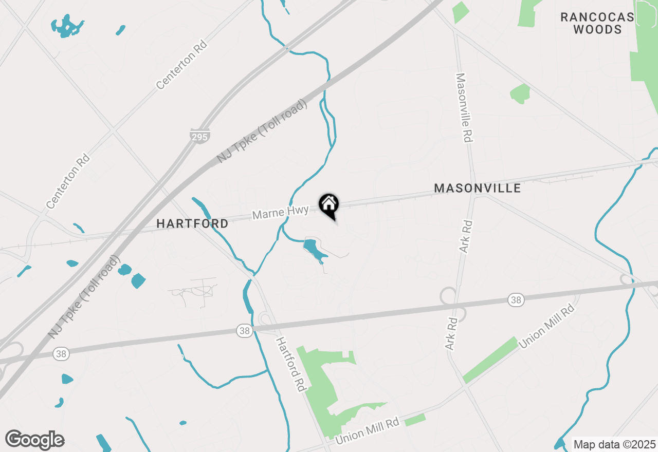 Map of 8003 Normandy Drive, Mount Laurel, NJ 08054