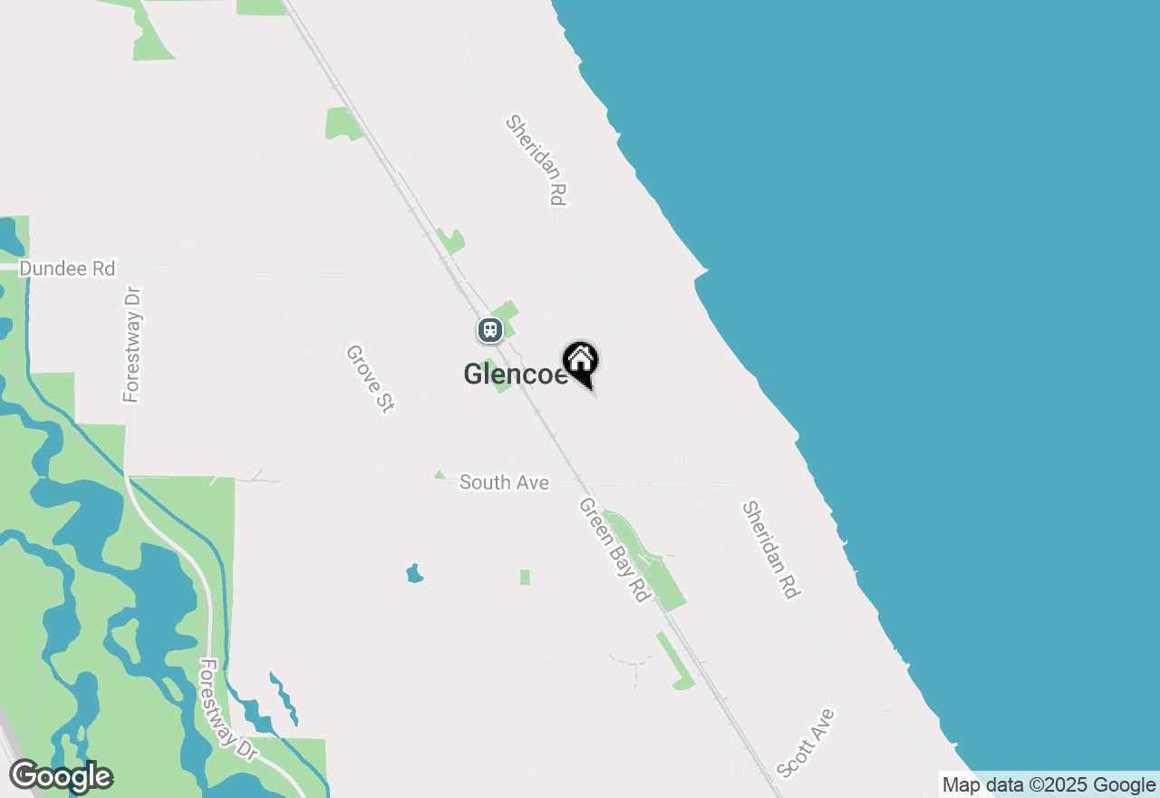 Map of 245 Hawthorn Avenue, Glencoe, IL 60022