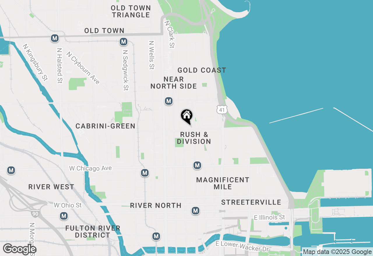 Map of 30 W Oak Street #15B, Chicago, IL 60610