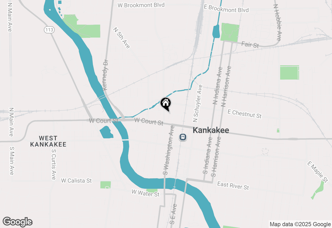 Map of 194 N Entrance Avenue, Kankakee, IL 60901