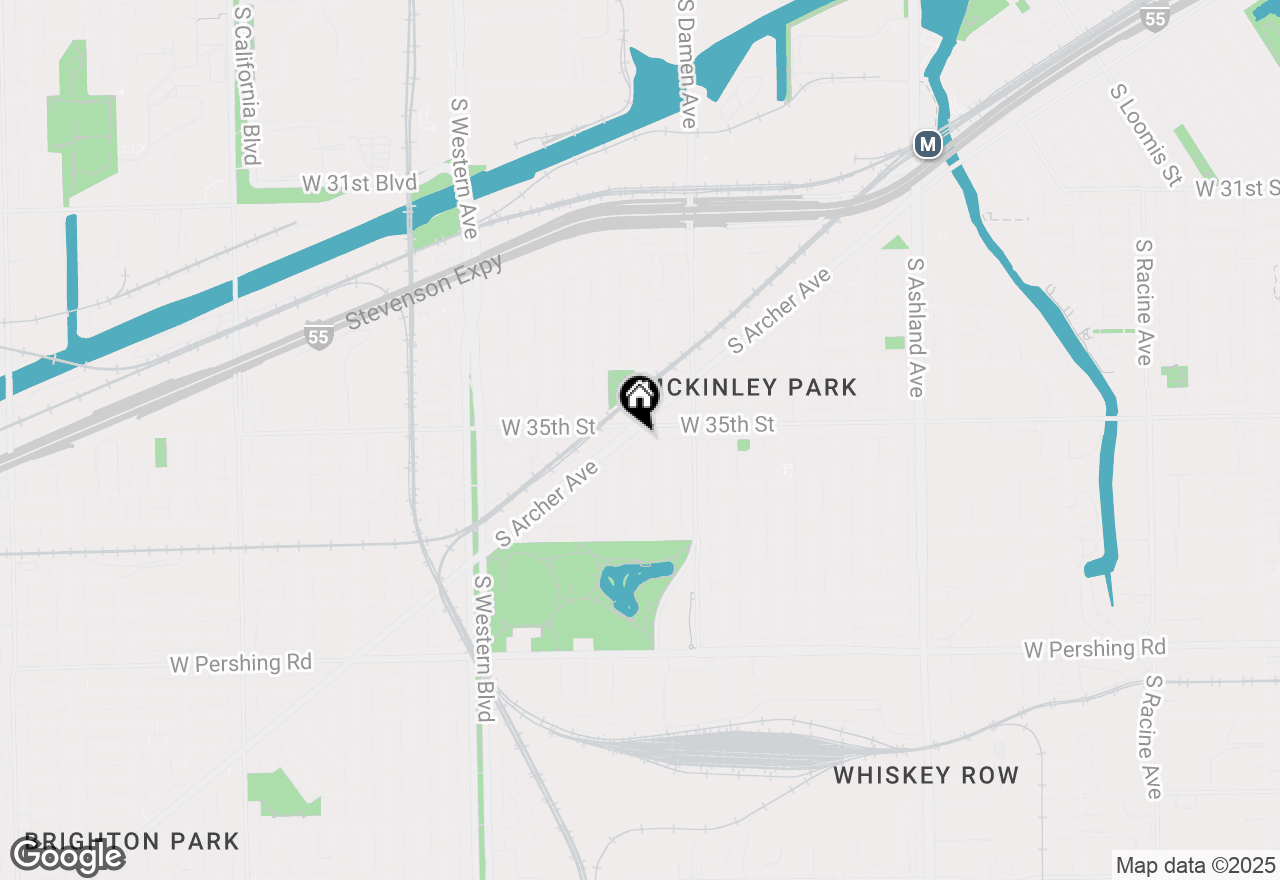 Map of 3511 S Hoyne Avenue #1, Chicago, IL 60609