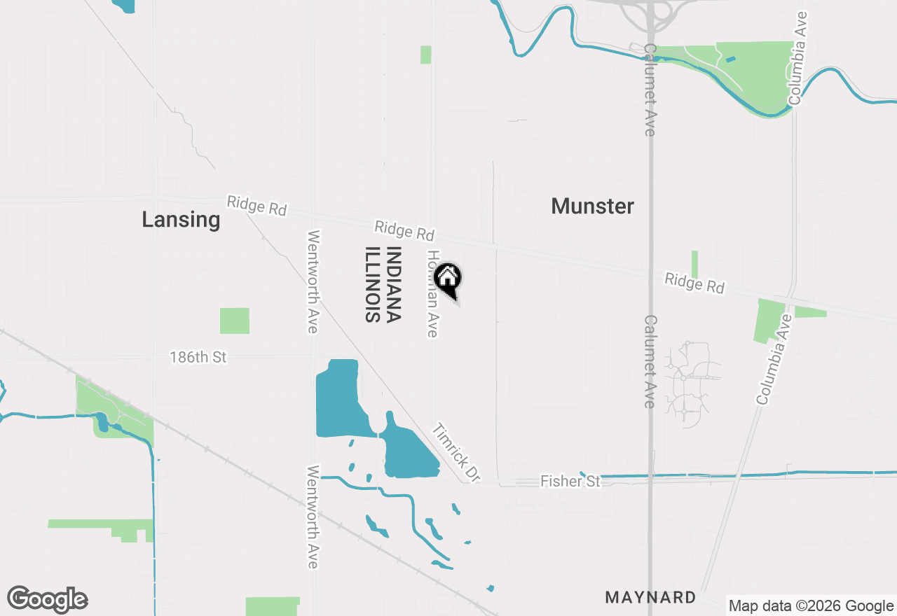 Map of 218 Sunset Lane, Munster, IN 46321