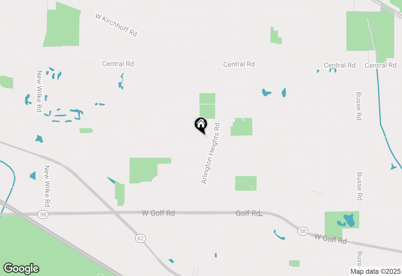 Map of 1355 S Dunton Avenue, Arlington Heights, IL 60005