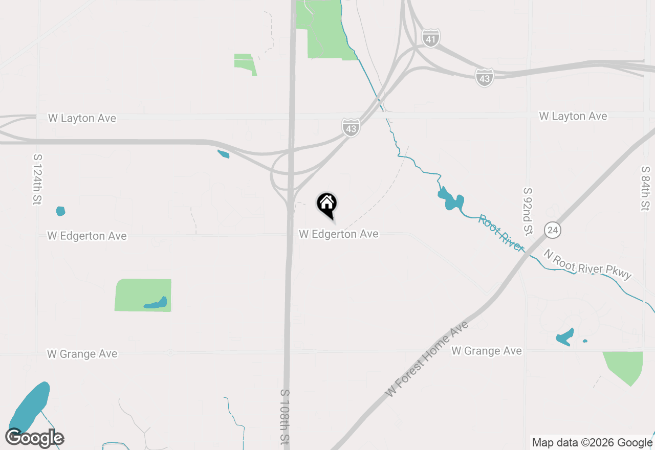 Map of 10540 W Spring Green Rd, Greenfield, WI 53228