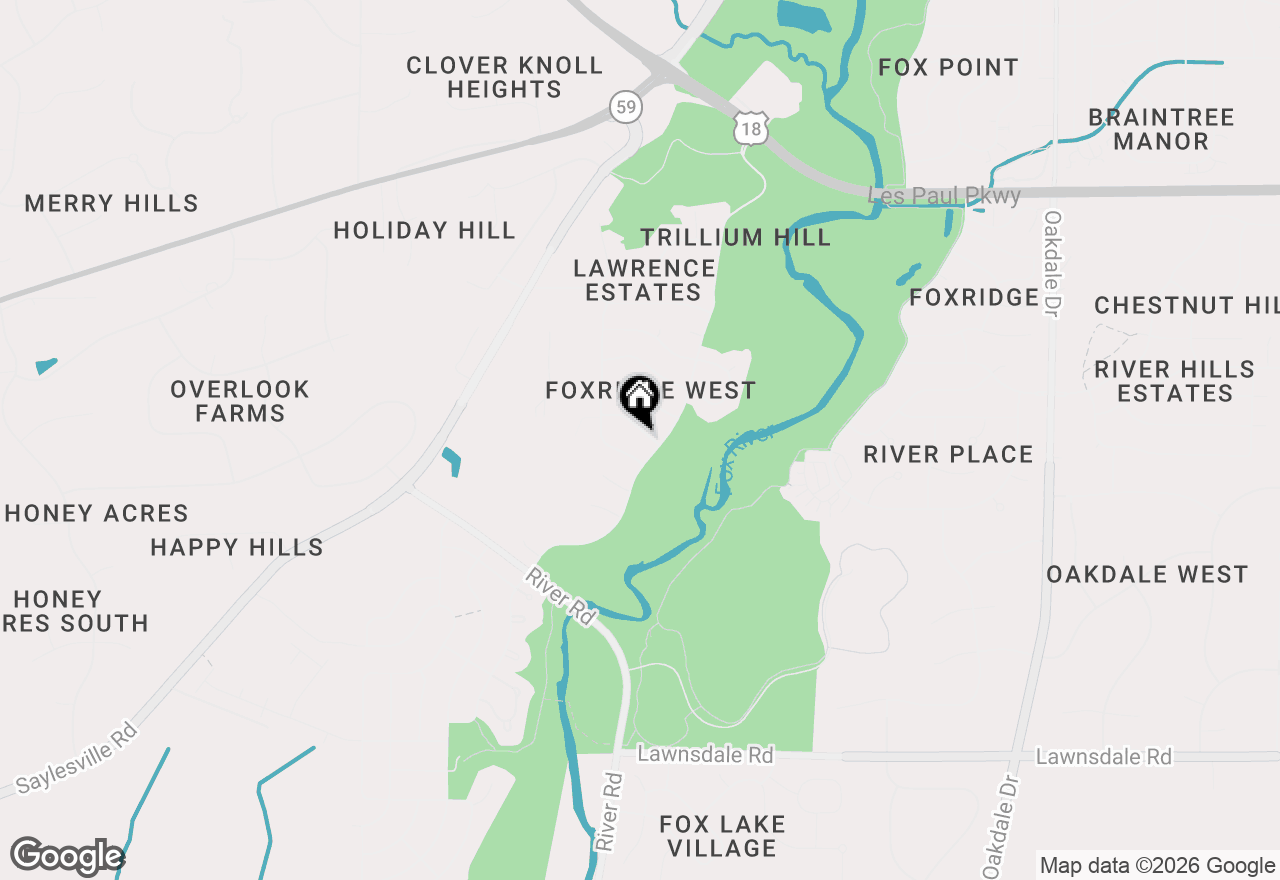 Map of 2605 Campfire Xing, Waukesha, WI 53189