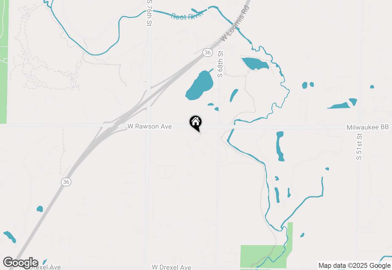 Map of 7085 W Rawson Ave, Franklin, WI 53132