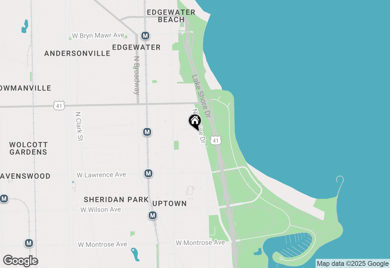 Map of 4970 N Marine Drive #825, Chicago, IL 60640