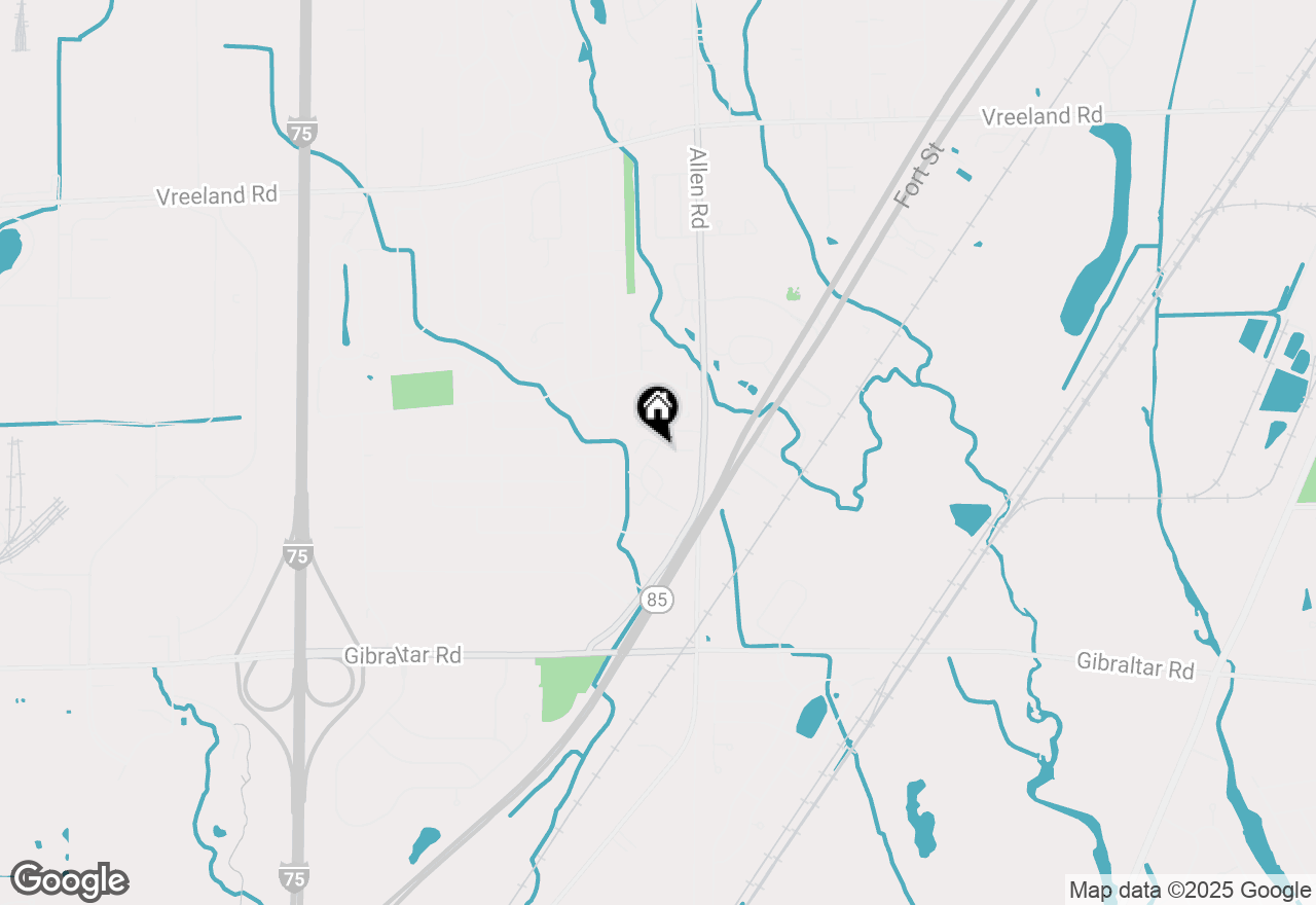 Map of 20041 Village Green Court #14, Brownstown, MI 48183