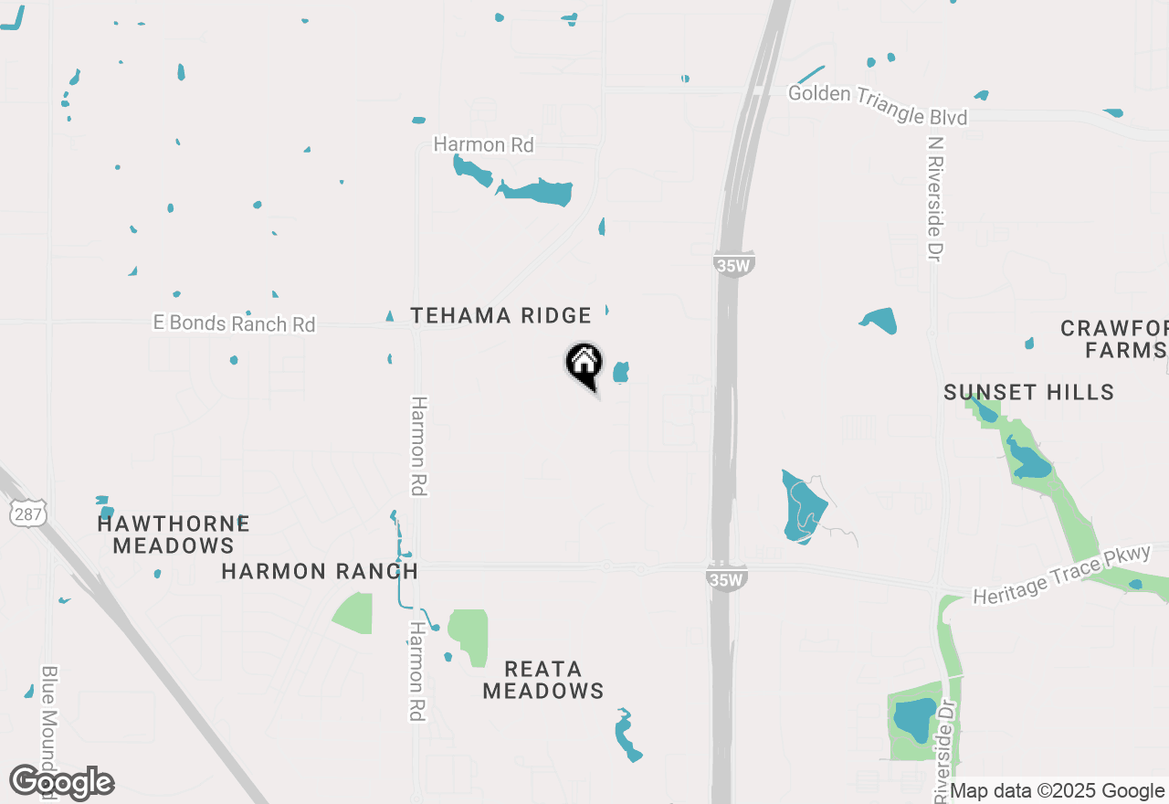 Map of 10004 Butte Meadows Drive, Fort Worth, TX 76177