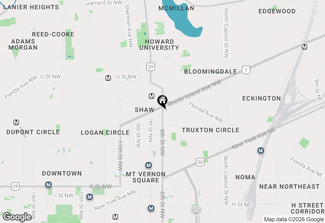 Map of 907 N Street Nw #A1, Washington, DC 20001