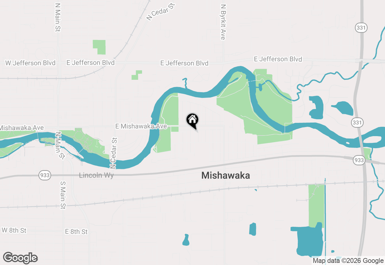 Map of 433 Studebaker Street, Mishawaka, IN 46545
