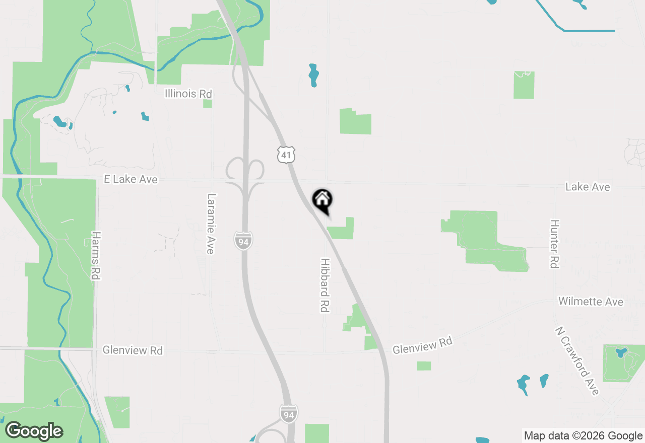 Map of 731 Hibbard Road, Wilmette, IL 60091