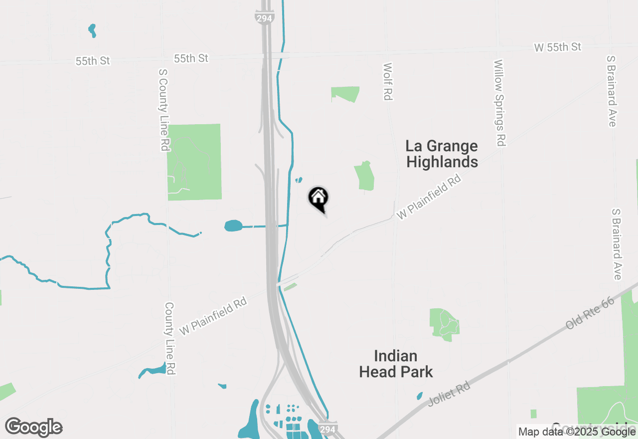 Map of 6100 Burr Oak (lot 141) Lane, Western Springs, IL 60558