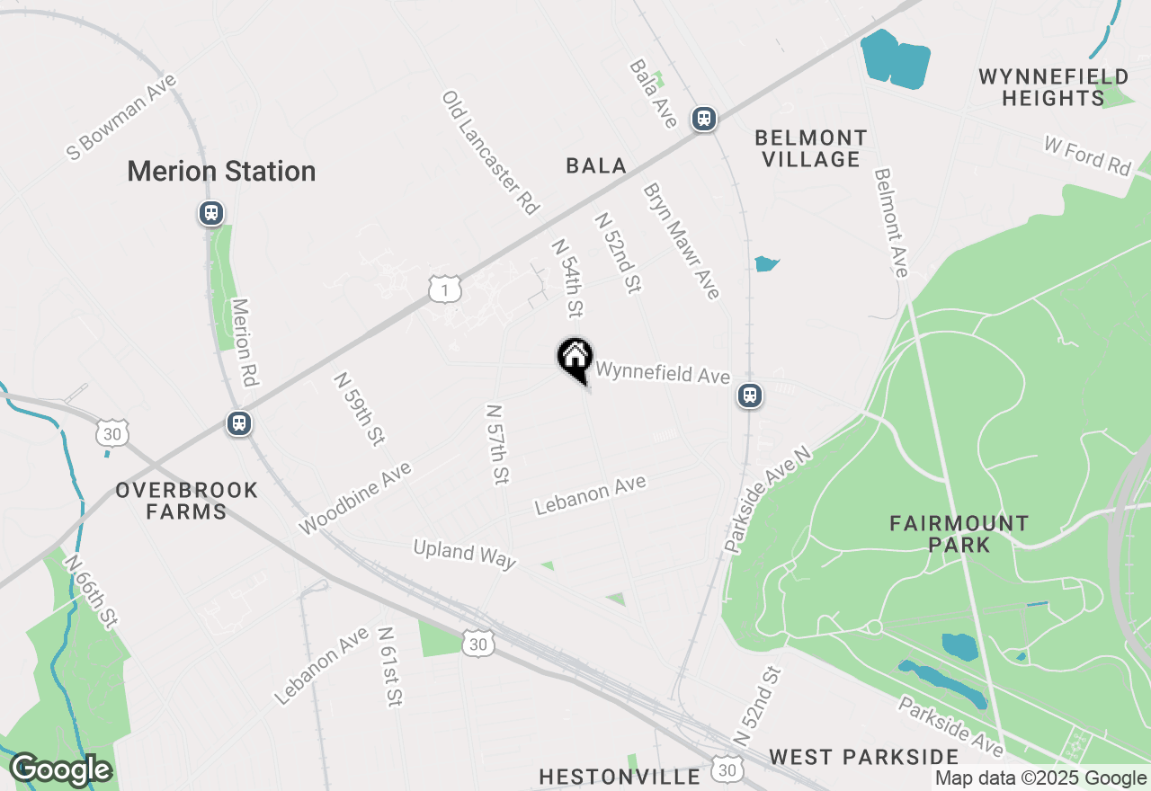 Map of 5403 Woodcrest Avenue, Philadelphia, PA 19131