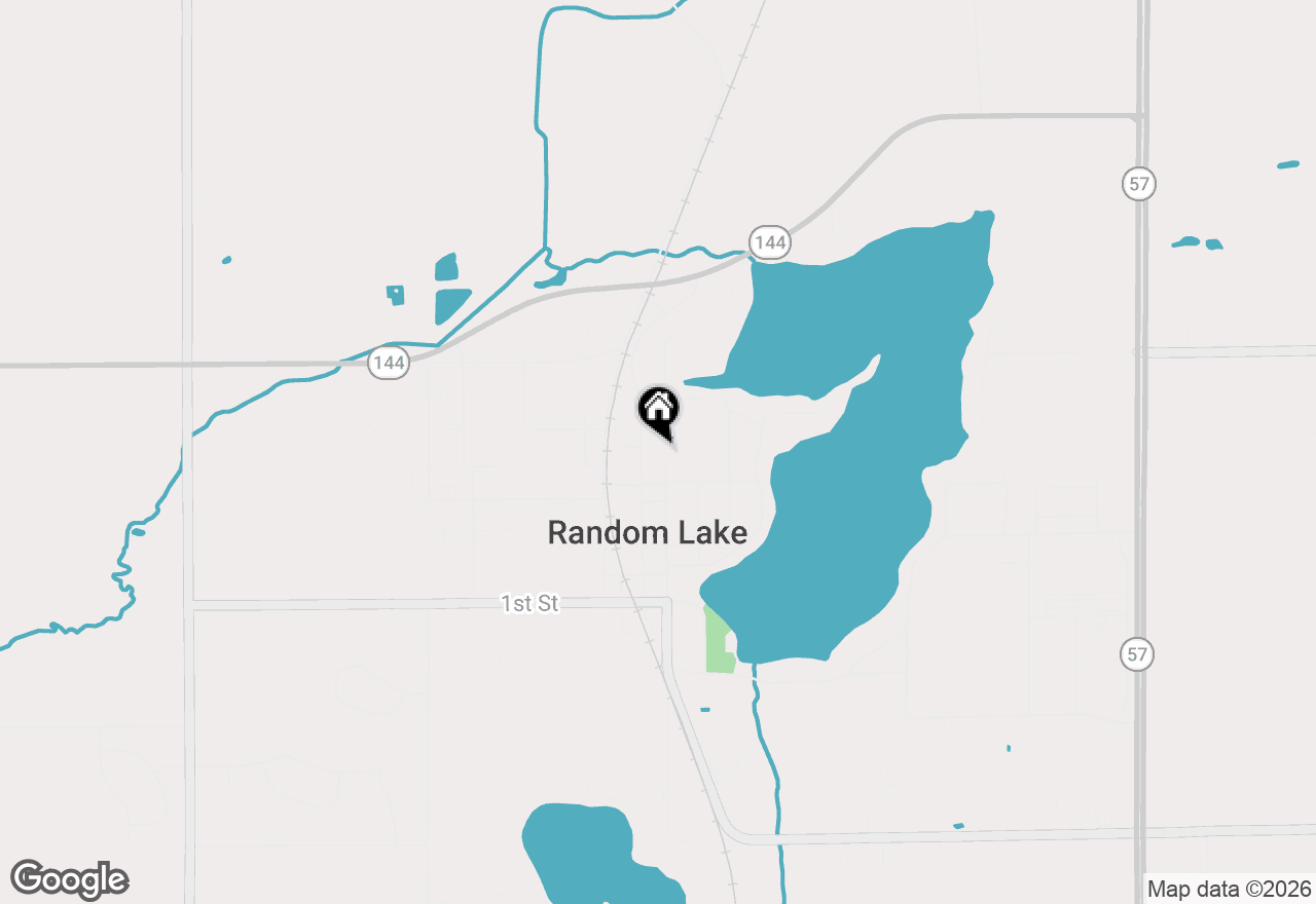 Map of 527 Butler St, Random Lake, WI 53075