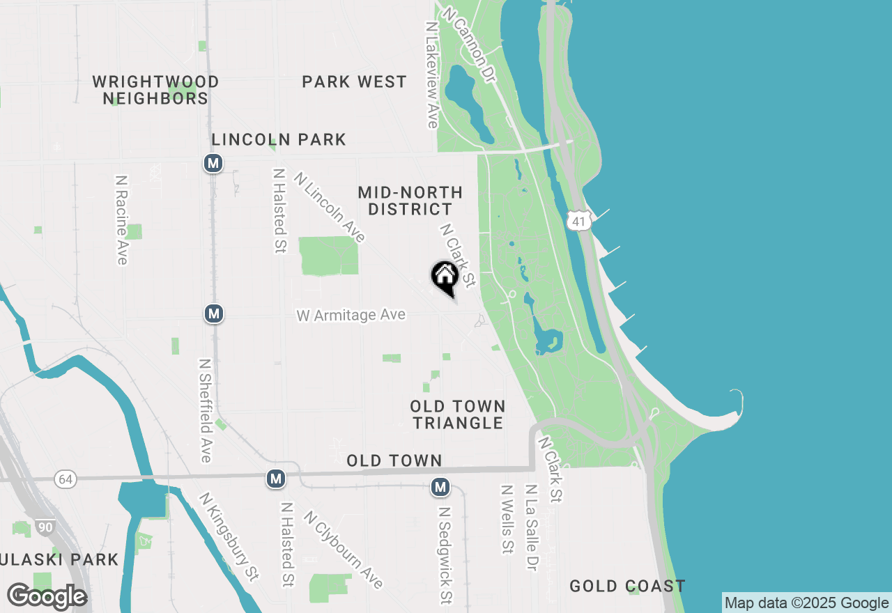Map of 2007 N Sedgwick Street #304, Chicago, IL 60614