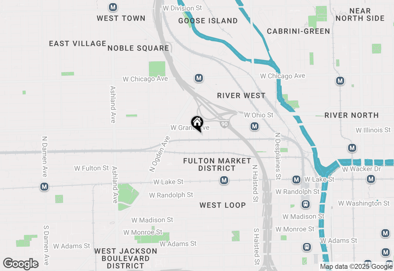Map of 1122 W Hubbard Street #4W, Chicago, IL 60642