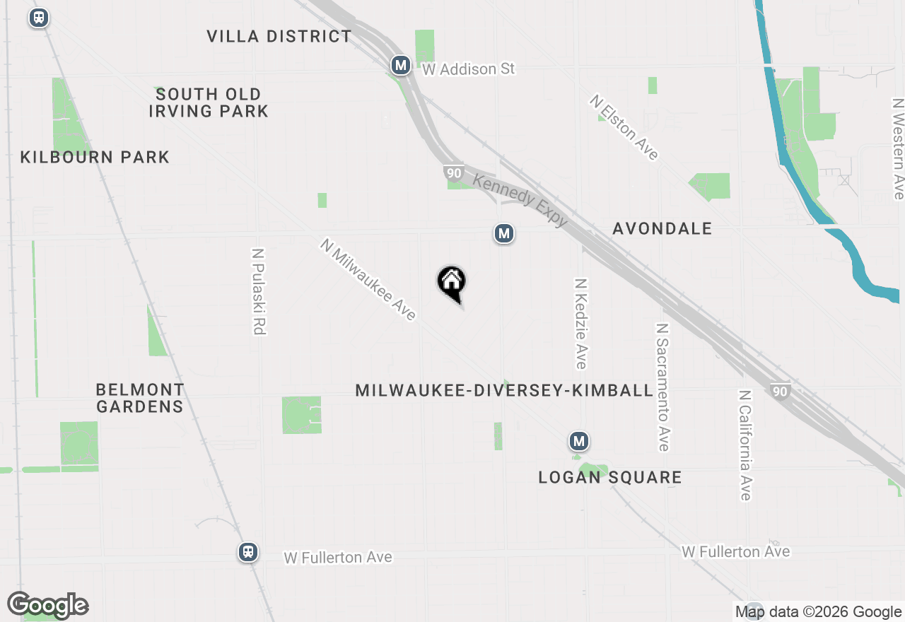 Map of 2942 N Gresham Avenue, Chicago, IL 60618