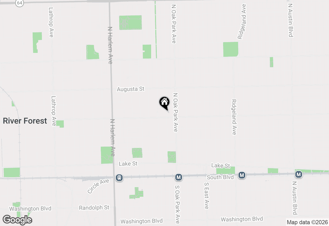 Map of 511 N Grove Avenue, Oak Park, IL 60302
