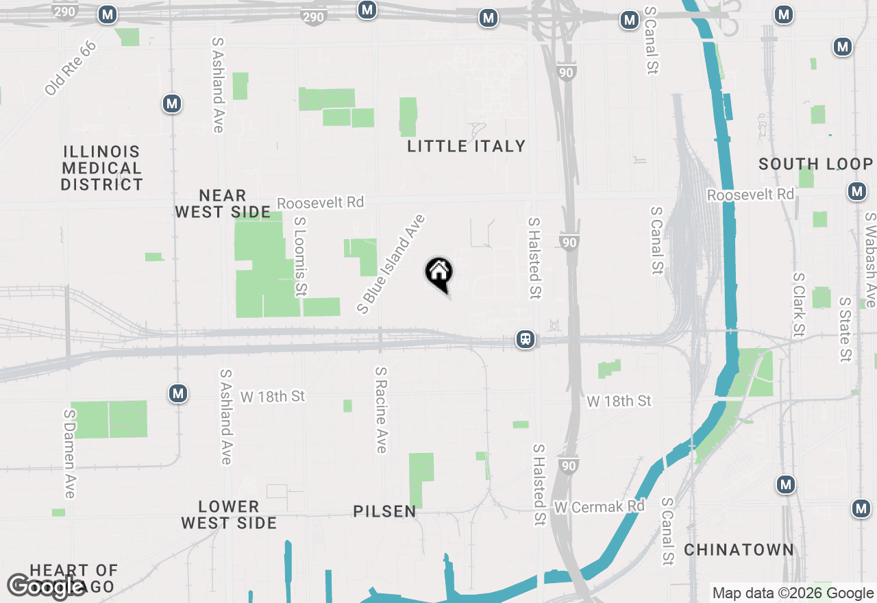 Map of 1033 W 14th Place #241, Chicago, IL 60608