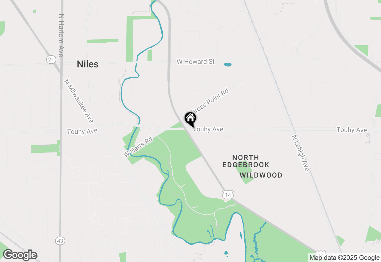 Map of 6425 W Touhy Avenue #2B, Chicago, IL 60646