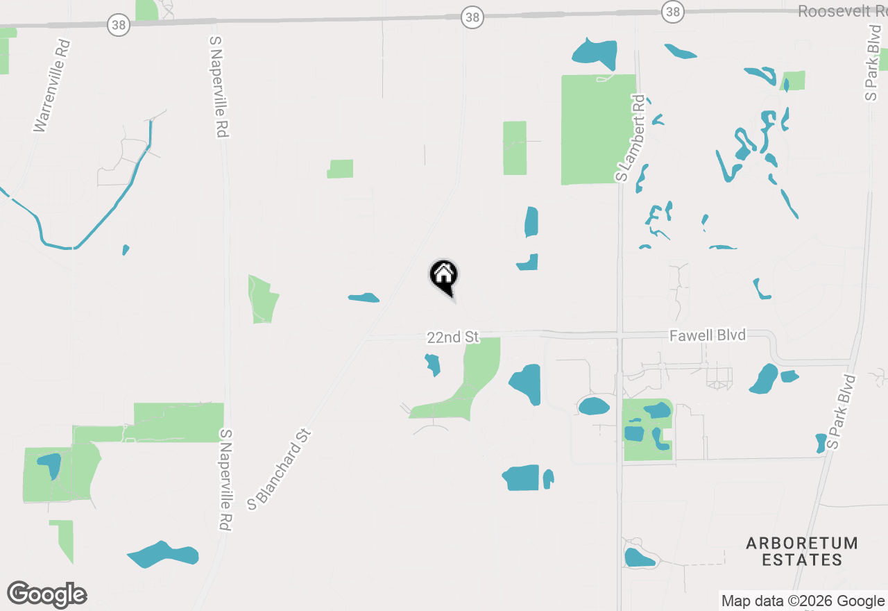 Map of 1253 Reading Court, Wheaton, IL 60189