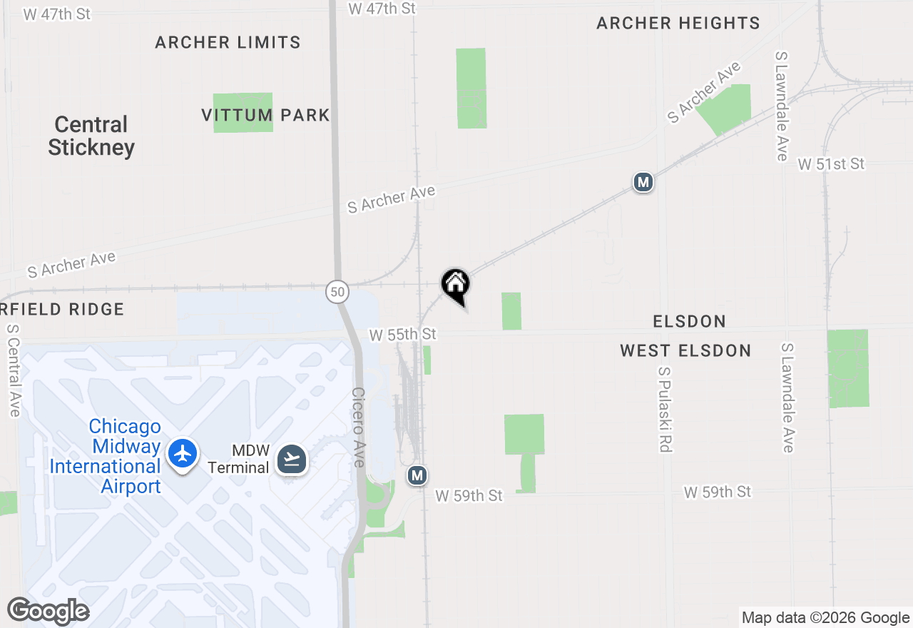 Map of 5432 S Kilbourn Avenue, Chicago, IL 60632